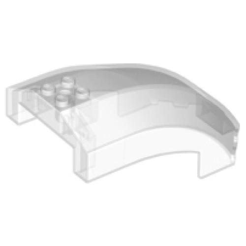 Деталь LEGO 18729 Windscreen 10 x 6 x 4 Curved - Trans-Clear