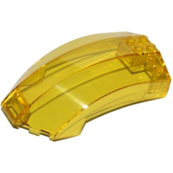 Windscreen 10 x 6 x 4 Curved - Trans-Yellow