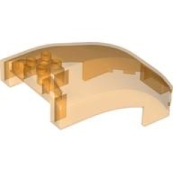 Windscreen 10 x 6 x 4 Curved - Trans-Orange