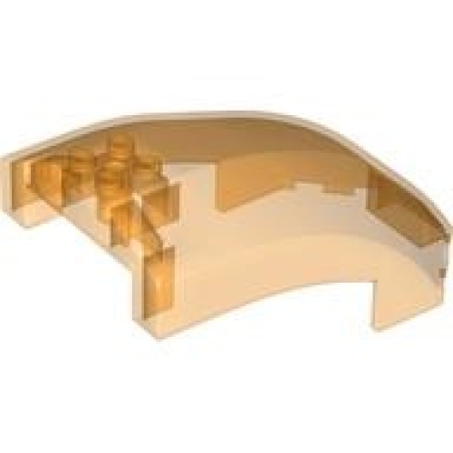 Деталь LEGO 18729 Windscreen 10 x 6 x 4 Curved - Trans-Orange