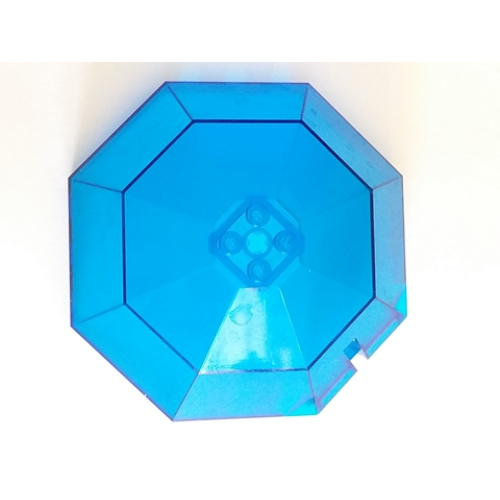 Деталь LEGO 2598 Windscreen 10 x 10 x 4 Octagonal Canopy - Trans-Dark Blue