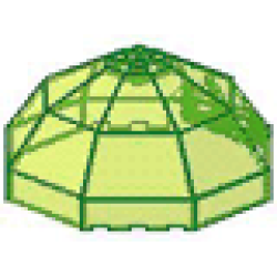 Windscreen 10 x 10 x 4 Octagonal Canopy - Trans-Neon Green