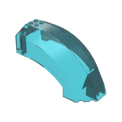 Windscreen 12 x 6 x 6 Curved - Trans-Light Blue Windscreen 12 x 6 x 6 Curved - Trans-Light Blue