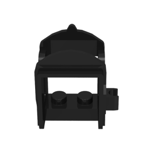 Деталь LEGO 4491a Horse Saddle with Clip - Black