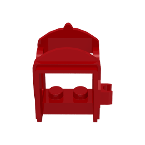 Деталь LEGO 4491a Horse Saddle with Clip - Red