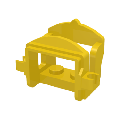 Деталь LEGO 4491b Horse Saddle with Clips - Yellow