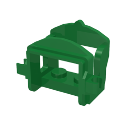 Horse Saddle with Clips - Green