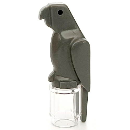 Деталь LEGO 2546 Bird, Parrot with Small Beak - Dark Bluish Gray