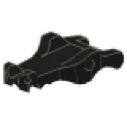 Alligator / Crocodile / Dragon Jaw Upper / Dinosaur Tongue - Black Alligator / Crocodile / Dragon Jaw Upper / Dinosaur Tongue - Black