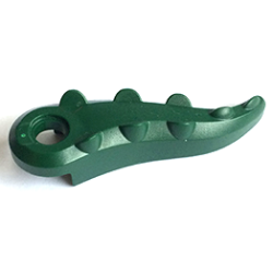 Alligator / Crocodile Tail with Hole - Dark Green Alligator / Crocodile Tail with Hole - Dark Green