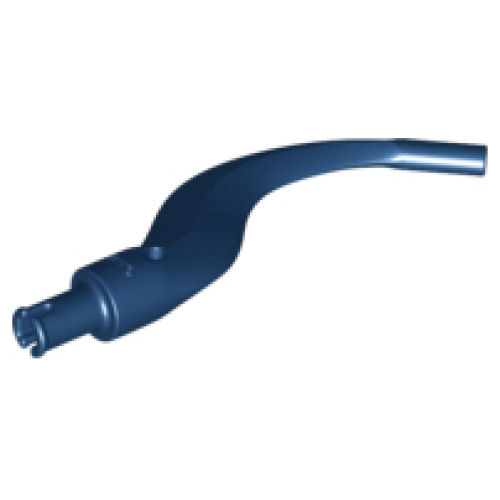 Деталь LEGO 24204 Appendage Bladed with Pin (Tail, Plant Limb) - Dark Blue