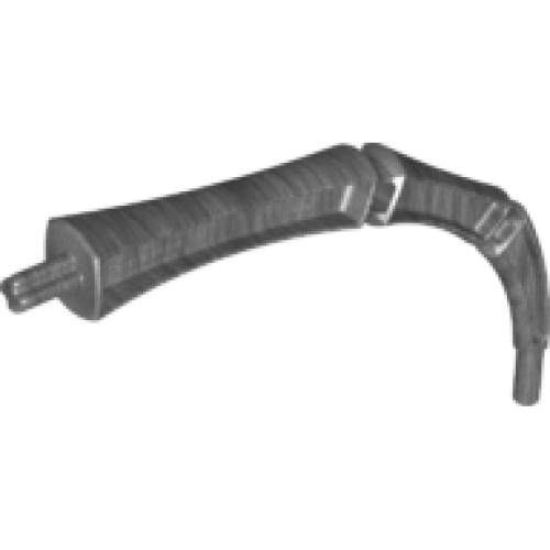 Деталь LEGO 15107 Appendage Bony Large with Axle (Leg / Rib / Tail) - Pearl Dark Gray
