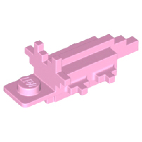 Деталь LEGO 86879 Axolotl Body Pixelated - Bright Pink