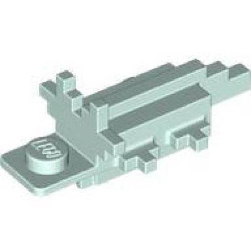 Деталь LEGO 86879 Axolotl Body Pixelated - Light Aqua