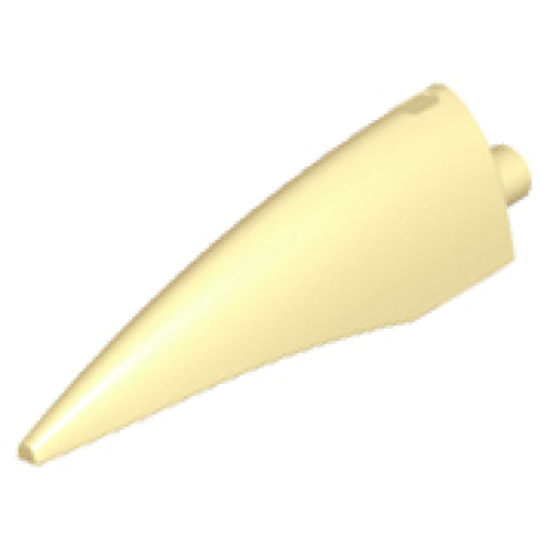 Деталь LEGO 11089 Barb / Claw / Horn / Tooth - Large - Tan