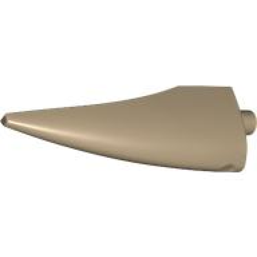 Деталь LEGO 11089 Barb / Claw / Horn / Tooth - Large - Dark Tan