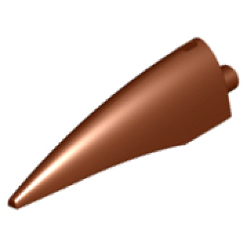 Деталь LEGO 11089 Barb / Claw / Horn / Tooth - Large - Reddish Brown