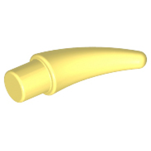 Деталь LEGO 53451 Barb / Claw / Horn / Tooth - Small - Bright Light Yellow