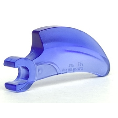 Деталь LEGO 16770 Barb / Claw / Horn / Tooth with Clip, Curved - Trans-Purple