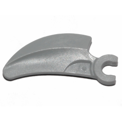 Barb / Claw / Horn / Tooth with Clip, Curved - Light Bluish Gray