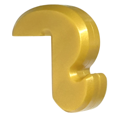 Деталь LEGO 15429 Cat Tail - Pearl Gold