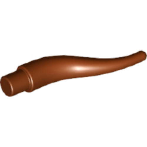 Деталь LEGO 13564 Cattle Horn, Long - Reddish Brown