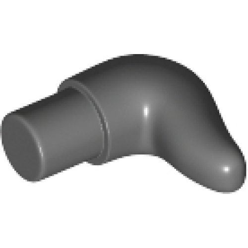 Деталь LEGO 64847 Cattle Horn, Short - Dark Bluish Gray