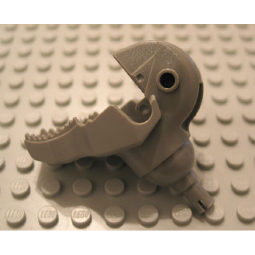 Деталь LEGO 40390 Dinosaur Head Tyrannosaurus rex, Jaw Bottom with Pin - Dark Gray