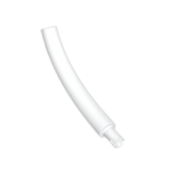 Dinosaur Tail / Neck Middle Section with Bar Hole and Technic Pin - White