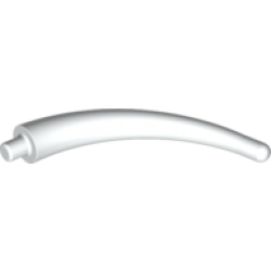 Dinosaur Tail End Section / Horn - White