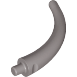 Dinosaur Tail End Section / Horn - Dark Gray