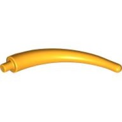 Dinosaur Tail End Section / Horn - Bright Light Orange