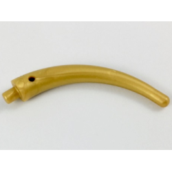 Dinosaur Tail End Section / Horn - Pearl Gold