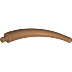 Dinosaur Tail End Section / Horn - Medium Nougat