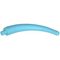 Dinosaur Tail End Section / Horn - Medium Azure