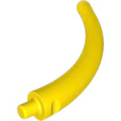 Dinosaur Tail End Section / Horn - Yellow