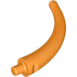 Dinosaur Tail End Section / Horn - Orange