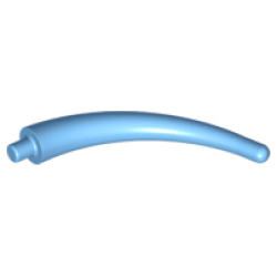 Dinosaur Tail End Section / Horn - Medium Blue