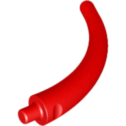 Dinosaur Tail End Section / Horn - Red