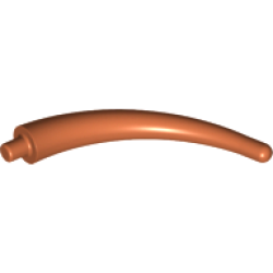 Dinosaur Tail End Section / Horn - Dark Orange