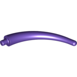 Dinosaur Tail End Section / Horn - Dark Purple