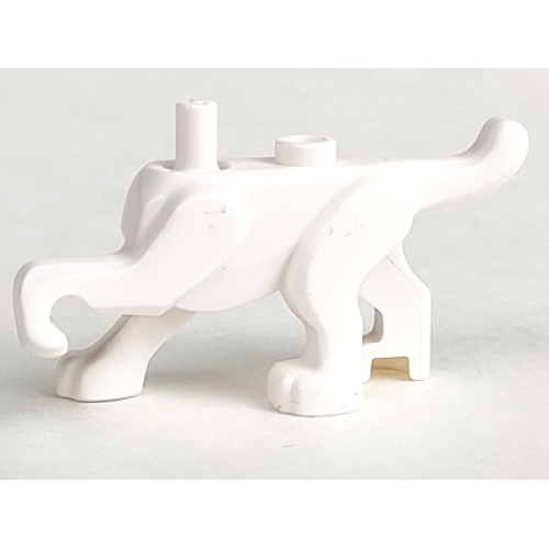 Деталь LEGO 35033 Dog Body with Raised Left Front Paw (Krypto the Superdog / Ace the Bat-Hound) - White