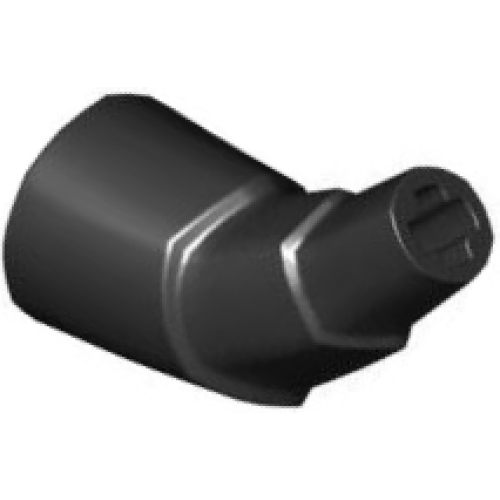 Деталь LEGO 2142 Dragon Tail / Horn Section Stepped - Black