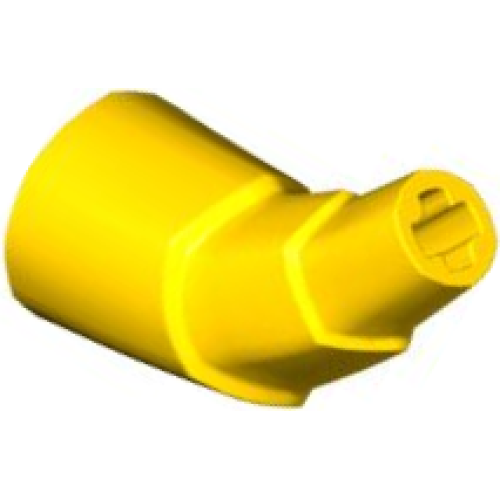 Деталь LEGO 2142 Dragon Tail / Horn Section Stepped - Yellow