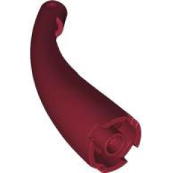 Dragon Tail / Neck Curved - Dark Red