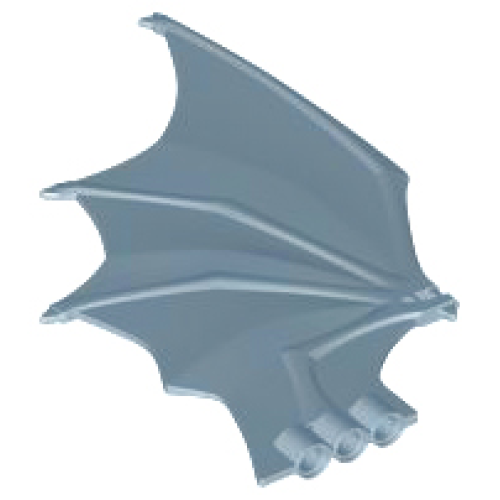 Деталь LEGO 5981 Dragon Wing 19 x 11 with Bar Handle and 3 Pin Holes - Sand Blue