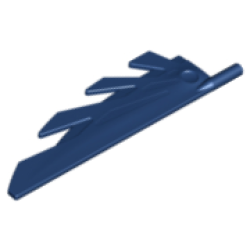 Wing 9L with Stylized Feathers - Dark Blue