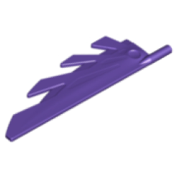 Wing 9L with Stylized Feathers - Dark Purple