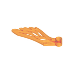 Wing with Pin Hole - Trans-Orange