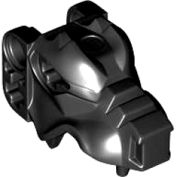 Wolf Head, Fenris Wolf Jaw Upper - Black
